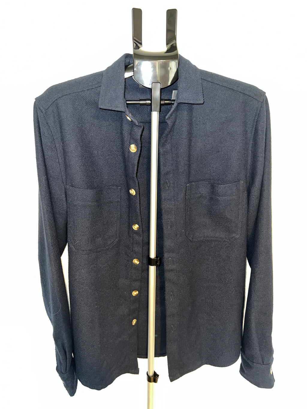 ASOS DESIGN Men’s Textured Navy Overshirt / Shacket – Size S