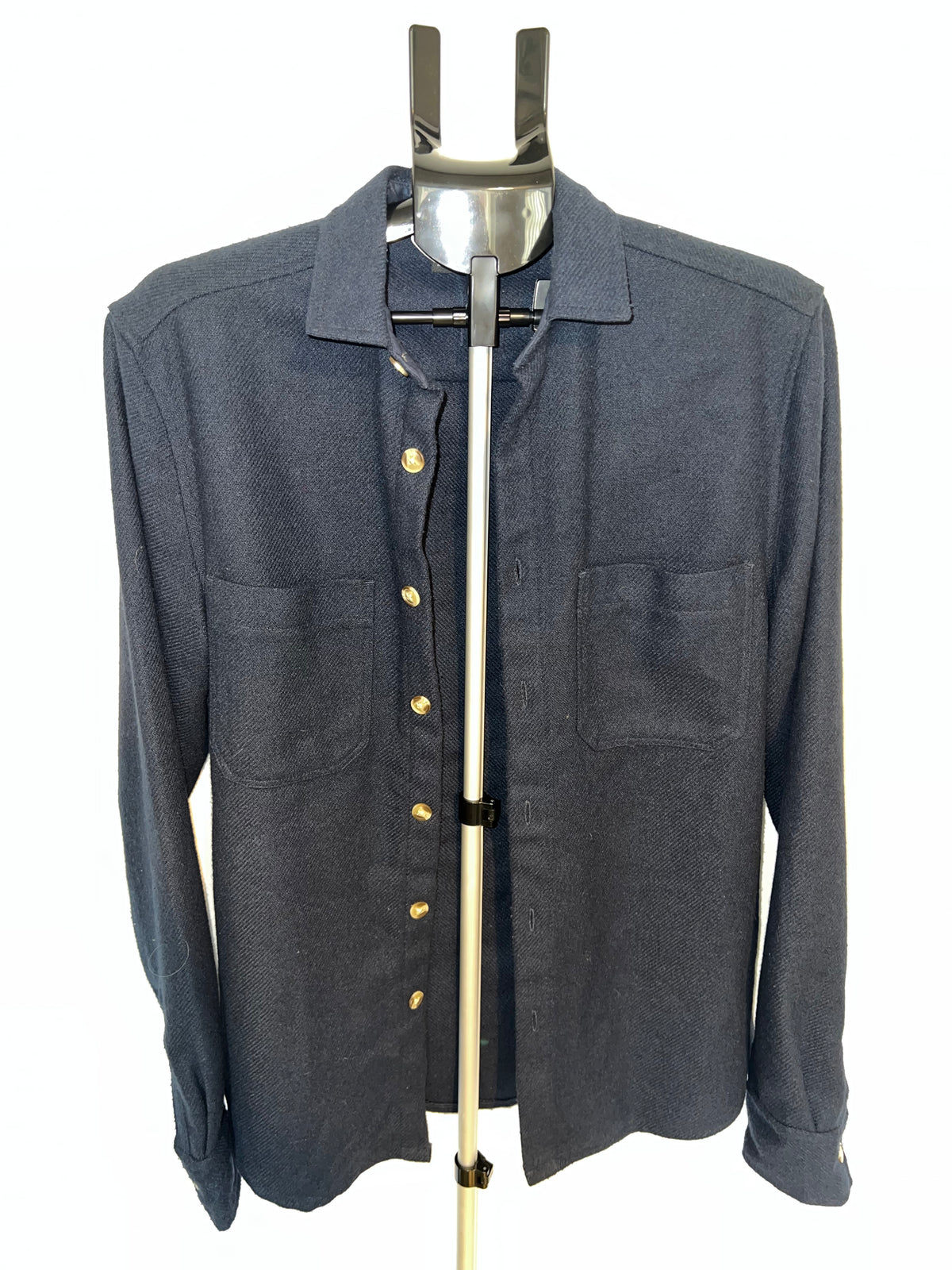 ASOS DESIGN Men’s Textured Navy Overshirt / Shacket – Size S