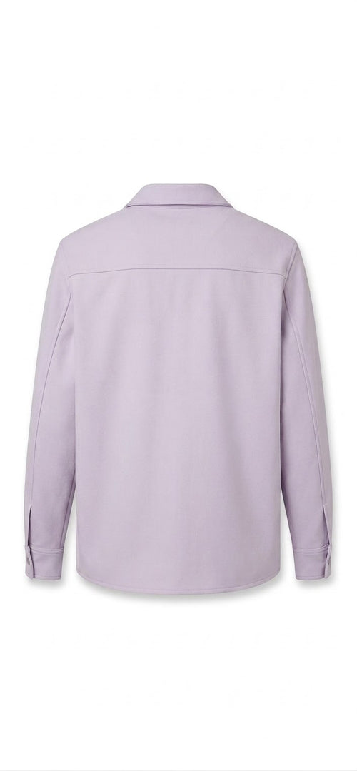 ASOS DESIGN Men's purple Oversized Shacket – Soft Brushed Button-Down Shirt Jacket- Large - vintage wear