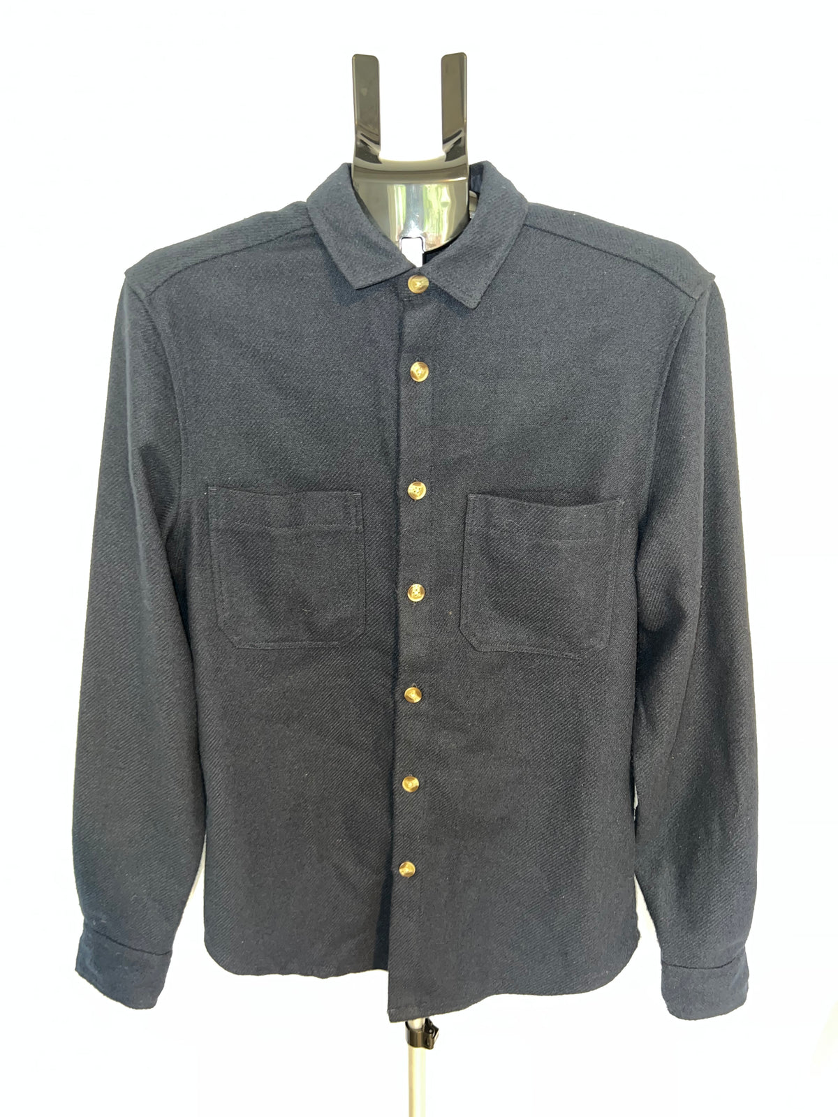 ASOS DESIGN Men’s Textured Navy Overshirt / Shacket – Size S