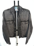 ASOS DESIGN Washed Black Denim Jacket – Size L